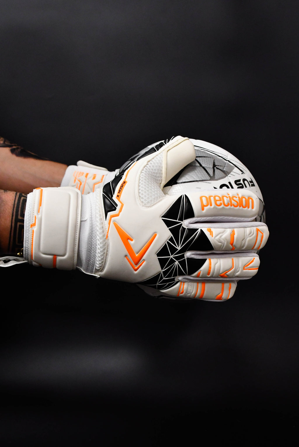 Precision Junior Fusion X Negative Replica Goalkeeper Gloves